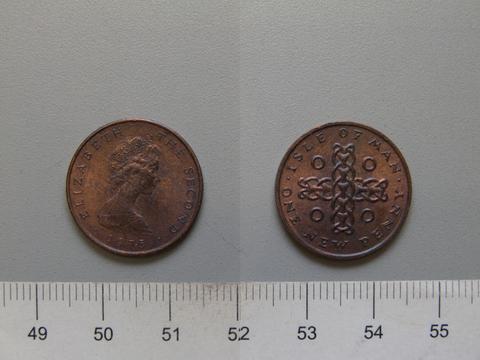 Elizabeth II, Queen of Great Britain, 1 Penny of Elizabeth II, Queen of Great Britain, 1975