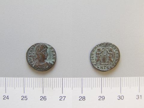 Constans I, Emperor of Rome, 1 Nummus of Constans I, Emperor of Rome from Thessalonica, 347–48