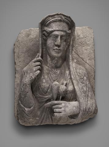 Unknown, Funeral stele of a woman, ca. A.D. 125–50
