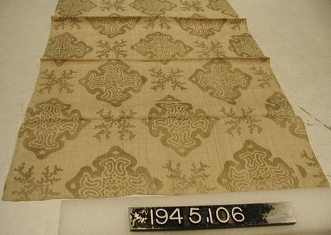 Unknown, Block printed silk, 1890–1920