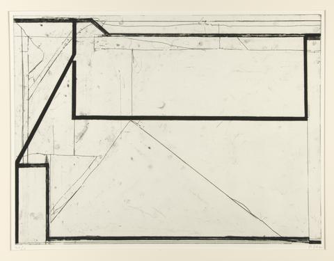 Richard Diebenkorn, Softground Splay, from a suite of four, 1982