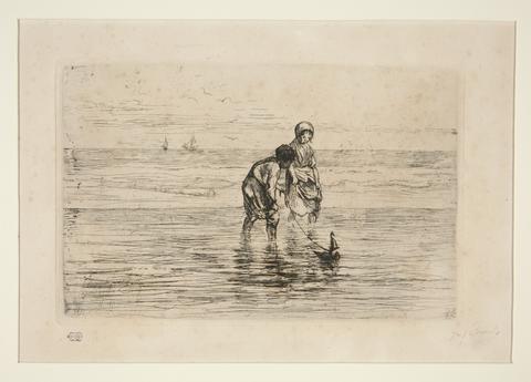 Jozef Israels, Enfants sur la plage, 1879