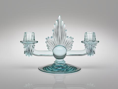 George Sakier, Duo Candlestick, "Flame" Pattern, Designed 1936, patented 1937