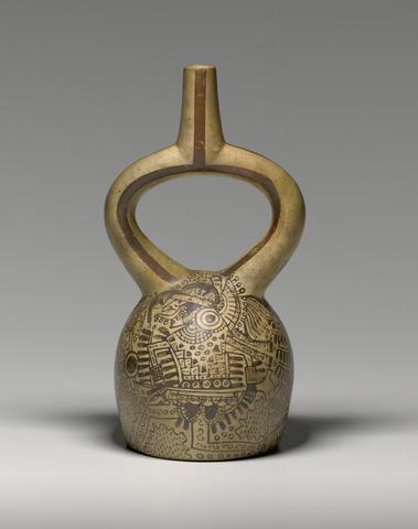 Doering Painter, Stirrup Vessel with a Pair of Combatants, A.D. 600–850
