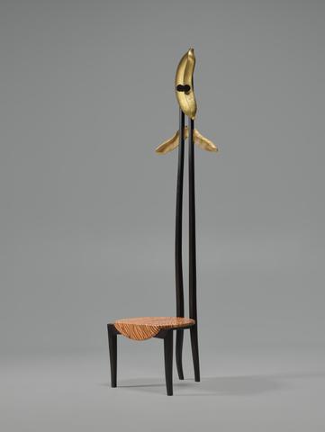 Alphonse Mattia, "Golden Banana" Valet Chair, 1988