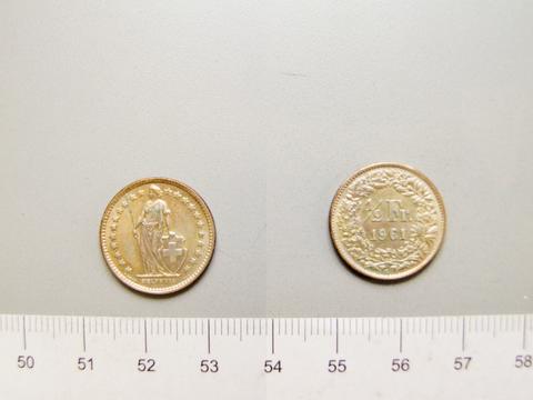 Bern, 1/2 Franc from Bern, 1961