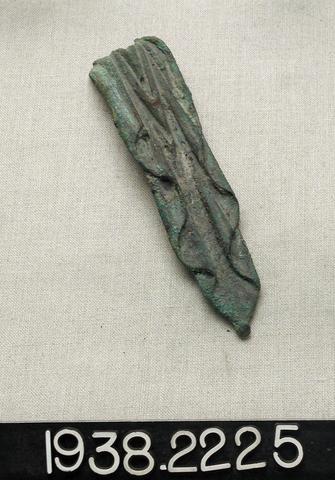 Unknown, Bronze drapery fragment from statue, ca. 323 B.C.–A.D. 256