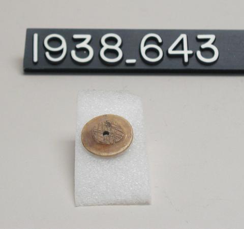 Unknown, Bone Button, ca. 323 B.C.–A.D. 256