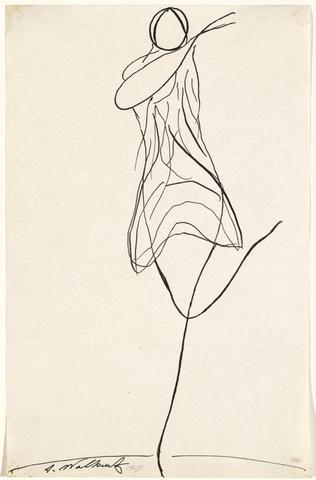 Abraham Walkowitz, Dance Abstraction: Isadora Duncan., 1917