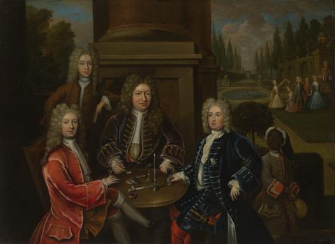 John Verelst, Elihu Yale with Members of his Family and an Enslaved Child, ca. 1719