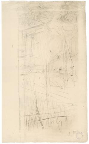 Jules Bastien-Lepage, Study for "Joan of Arc" - left side of two sheets, 1879