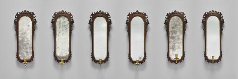 Unknown, Set of Six Mirrored Sconces, ca. 1740