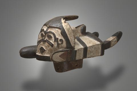 Headdress Representing an Elephant Surmounted by a Human Face, early 20th century