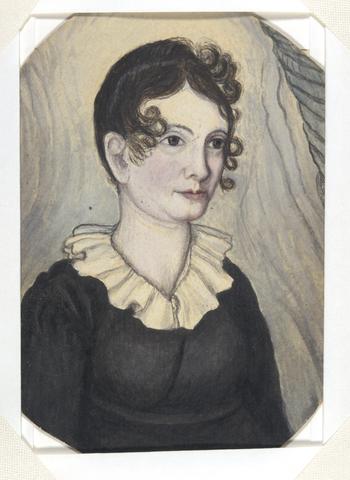 Unknown, 2 portraits of a Woman (Wife of A. Street), 19th century