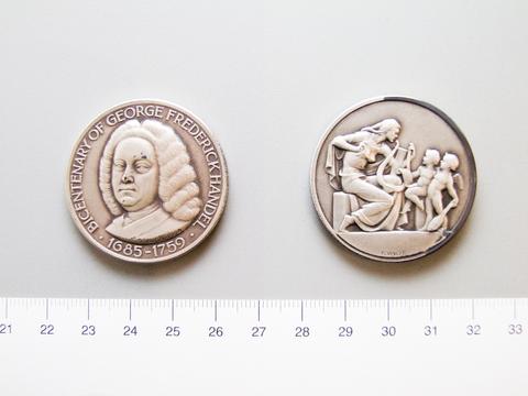 Georg Friedrich Handel, Medal Commemorating Bicentenary of George Frederick Handel, 1959