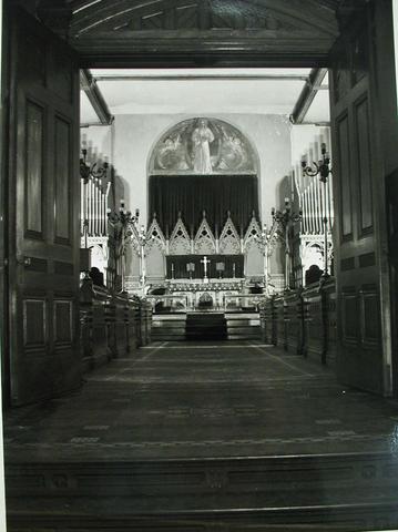 John Schiff, Interior view of 1905 mural painted by Katherine S. Dreier at St. Paul's School, 1950