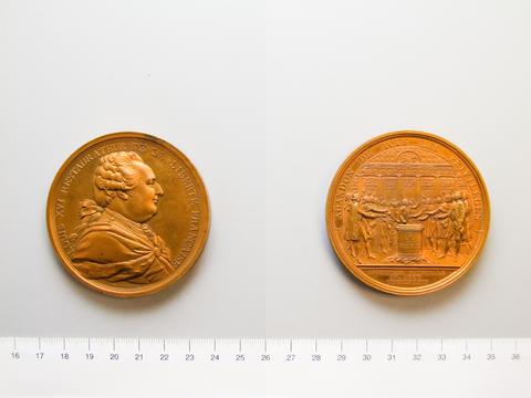 Louis XVI, King of France, Restrike Medal of Louis XVI and his Renunciation of all Privileges from France, 1789