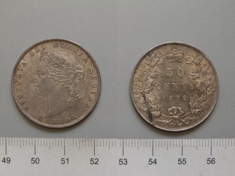 Victoria, Queen of Great Britain, 50 Cents from Heaton with Victoria, Queen of Great Britain, 1872