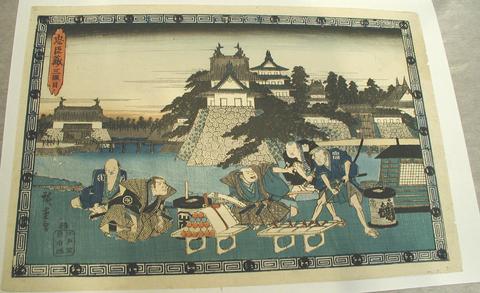 Utagawa Hiroshige, Act III from the series The Loyal League of Forty Seven Rōnin, 1838
