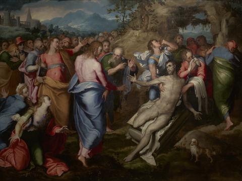 Marco Pino, The Resurrection of Lazarus, ca. 1570