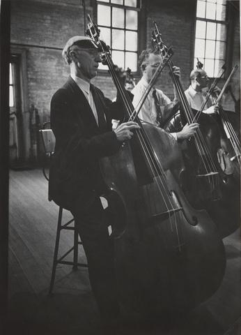 W. Eugene Smith, Double Basses, from the series Metropolitan Opera, 1952–53