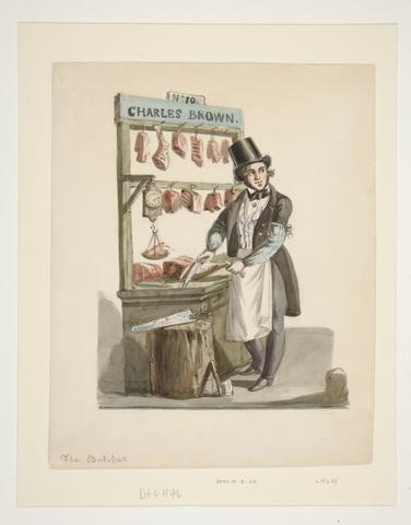 Nicolino Calyo, The Street Butcher, ca. 1840