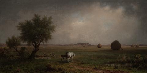 Martin Johnson Heade, Mare and Colt in a Marsh, 1863