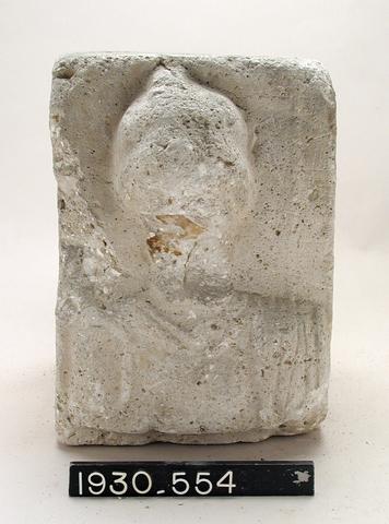 Unknown, Plaster block with relief bust of Athena, ca. 323 B.C.–A.D. 256