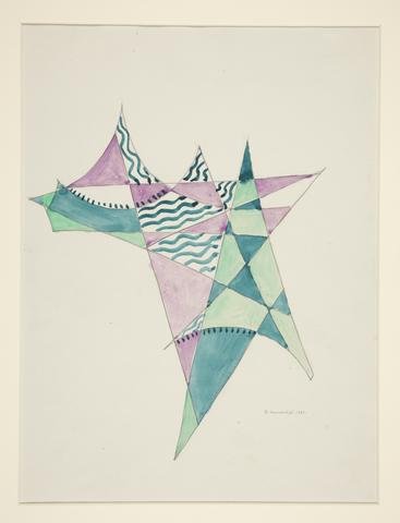 David Kakabadzé, Abstraction Based on Sails, VIII, 1921