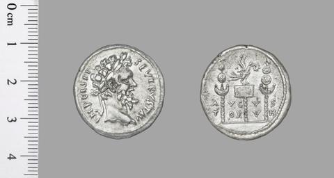 Septimius Severus, Emperor of Rome, Cistophorus of Septimius Severus, Emperor of Rome from Caesareia, Cappadocia, 198