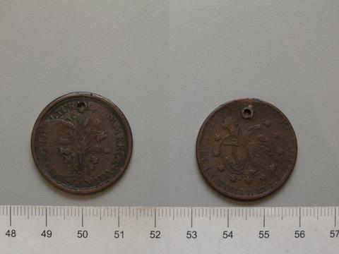 Belleville, New Jersey, 1 Sous Token from the Bank of Montreal, 1835