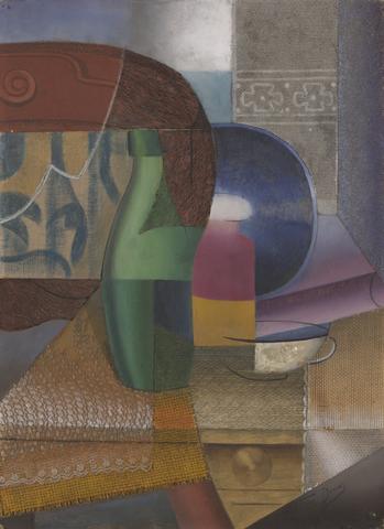Marthe Donas, Still Life with Bottle and Cup, 1917