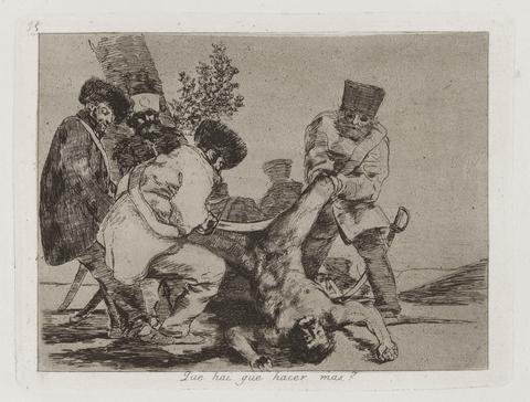Francisco Goya, Que [sic] hai que hacer mas? (What More Can Be Done?), Plate 33 from Los desastres de la guerra (The Disasters of War), 1863