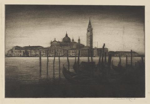 Mortimer Menpes, San Giorgio Maggiore, 1910–13, based on composition before 1904