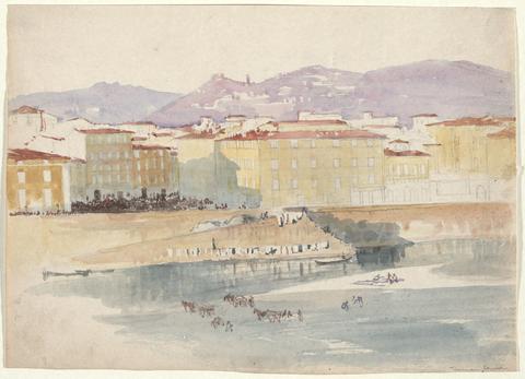 Truman Seymour, View in Florence, 19th century