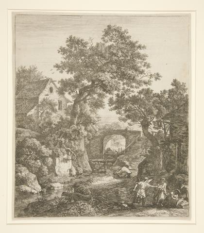 Anthonie Waterloo, Landscape with the Circumcision of Moses' Son [Landscape with Zipporah Circumcising Her Son], mid-17th century