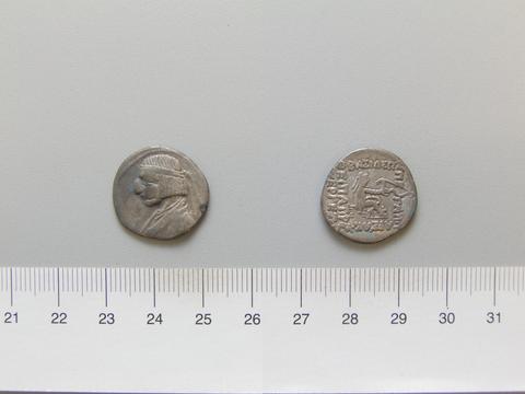 Gotarzes I, 1 Drachm of Gotarzes I from Second Mint, 91–75 B.C.