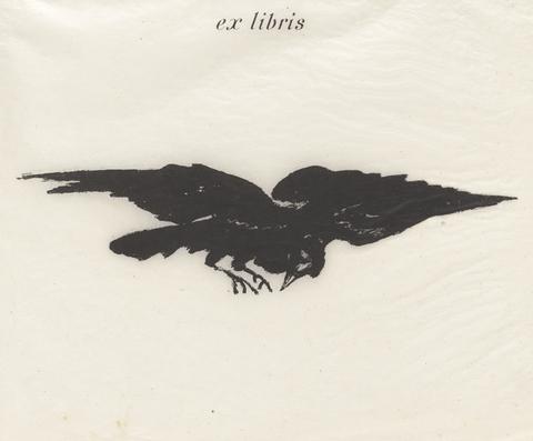 Édouard Manet, Flying Raven (book plate), from Stéphane Mallarmé's translation of Edgar Allan Poe's The Raven, 1875