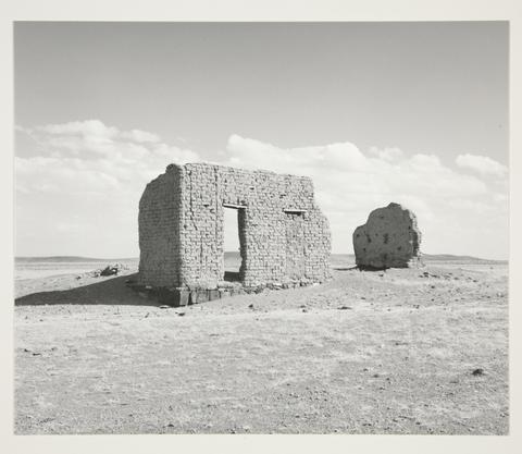Robert Adams, The walls of the Torrez trading post and fort, near La Garita, Colorado, 1972