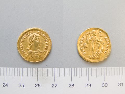 Valentinian III, Emperor of Rome, Solidus of Valentinian III, Augustus 425 455 from Ravenna, 430–45