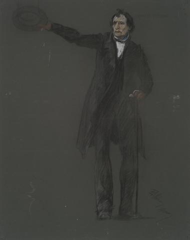Edwin Austin Abbey, Study for the figure of Thaddeus Stevens, in "The Apotheosis of Pennsylvania," mural for the state capitol building in Harrisburg, Pennsylvania, 1902-1911, 1909