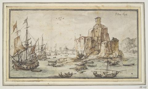 Kasper van Eyck, Harbor Scene, n.d.