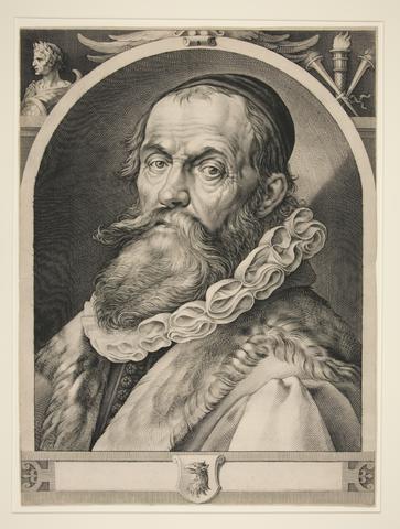 Jan Harmensz. Muller, Portrait of Hendrik Goltzius (after a Self-Portrait by Hendrik Goltzius), ca. 1617