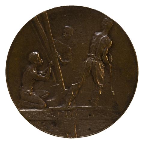 Paris, France Eiffel Tower Souvenir De L'Ascension Medal, 1900
