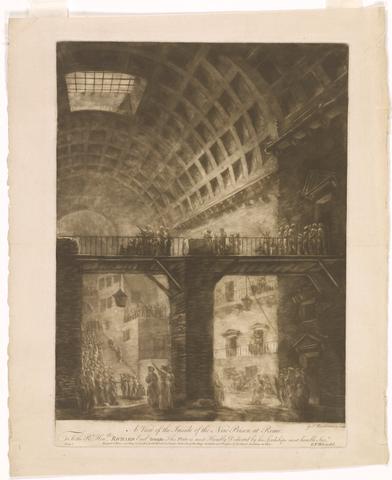 Georges François Blondel, A View of the Inside of the New Prison at Rome, 1766