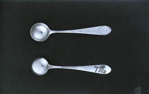 David Hedges, Two salt spoons, 1795–1805