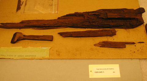 Unknown, Parts of several wooden sarcophagi found in Linsly-Chit basement in 1978, 2040–1633 B.C.