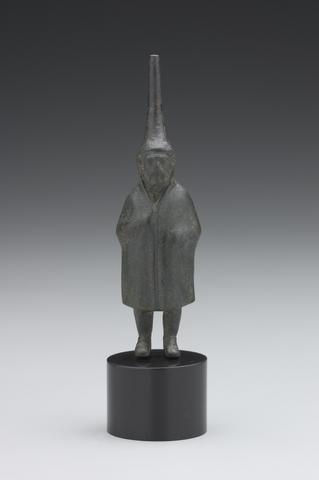 Unknown, Man with Cloak and Tall Hat (genius cucullatus), ca. 2nd century A.D.