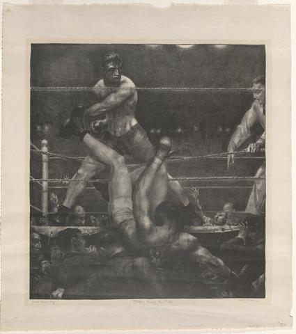 George Wesley Bellows, Dempsey through the Ropes, 1923–24