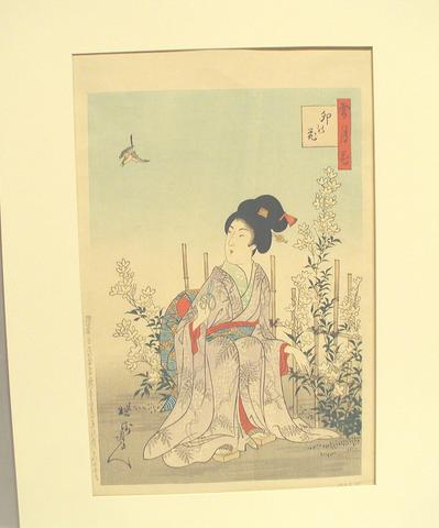 Toyohara Chikanobu, The Three Friends: Snow, Moon & Flowers, 1899